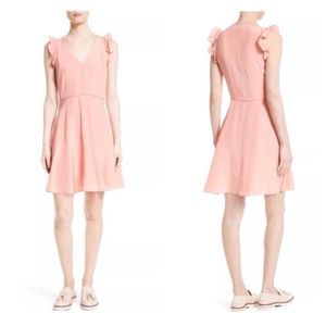 REBECCA TAYLOR WOMENS FLUTTER A-LINE DRESS